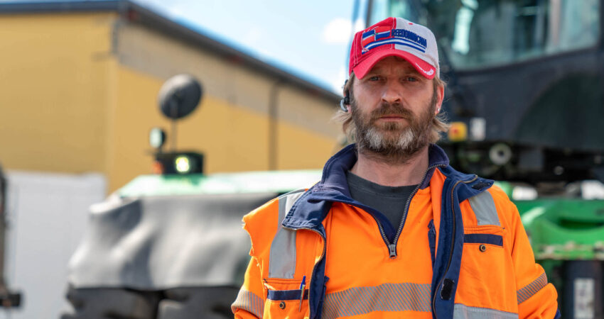 Naerbilde av terminalarbeider Kent Ove Aas